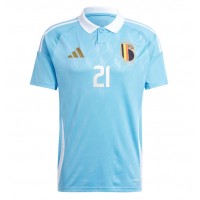 Camisa de time de futebol Bélgica Timothy Castagne #21 Replicas 2º Equipamento Europeu 2024 Manga Curta